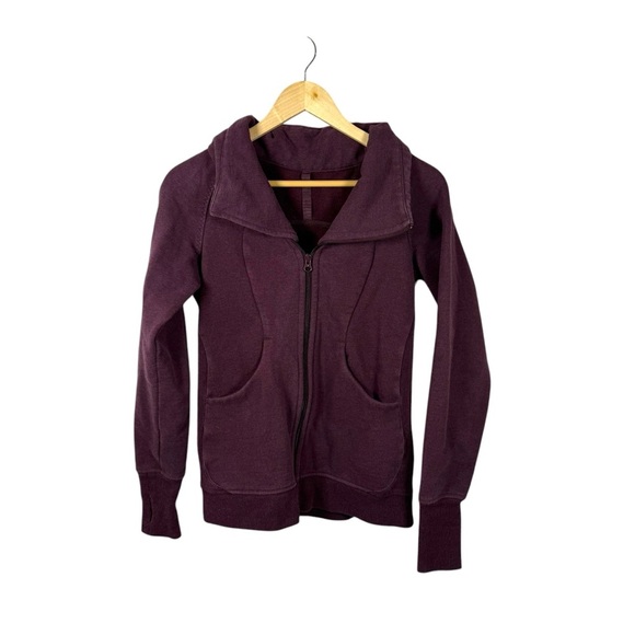 Lululemon Women’s Cozy Cuddle Up Full Zip Jacket in Purple Size 6 - Picture 3 of 10